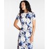 Women's Mac Dress, Azure Blue Shadow Blossom Multi - Dresses - 3
