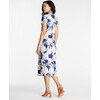 Women's Mac Dress, Azure Blue Shadow Blossom Multi - Dresses - 4
