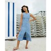 Women's Marion Dress, True Blue Acid Indigo - Dresses - 5