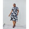 Women's Mac Dress, Cream/Black Shadow Bloom Multi - Dresses - 5