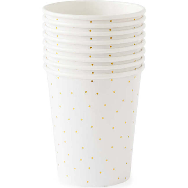 Paper Cups, Gold Dot