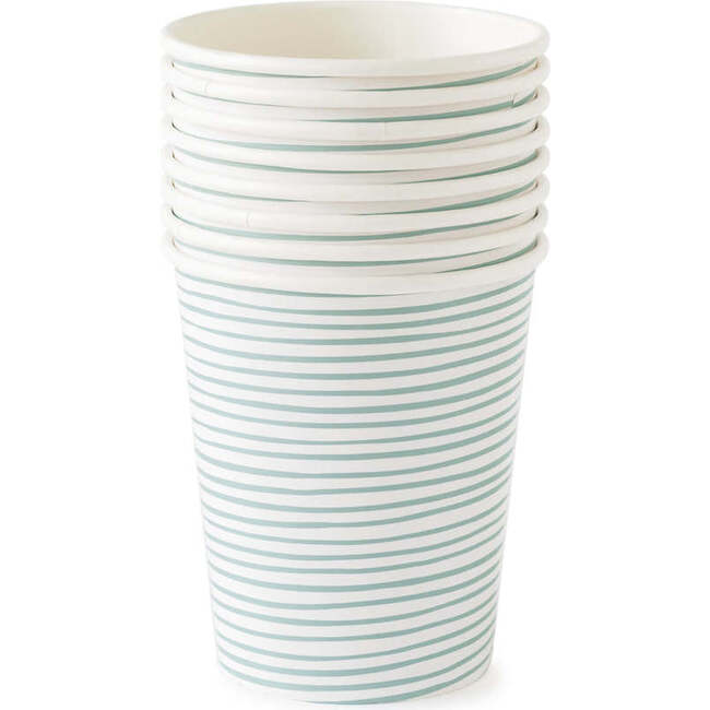 Paper Cups, Blue Stripe