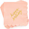 Happy Birthday Pink Cocktail Napkins - Party - 1 - thumbnail