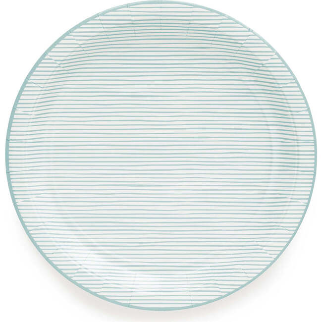 Large Plates, Blue Stripe