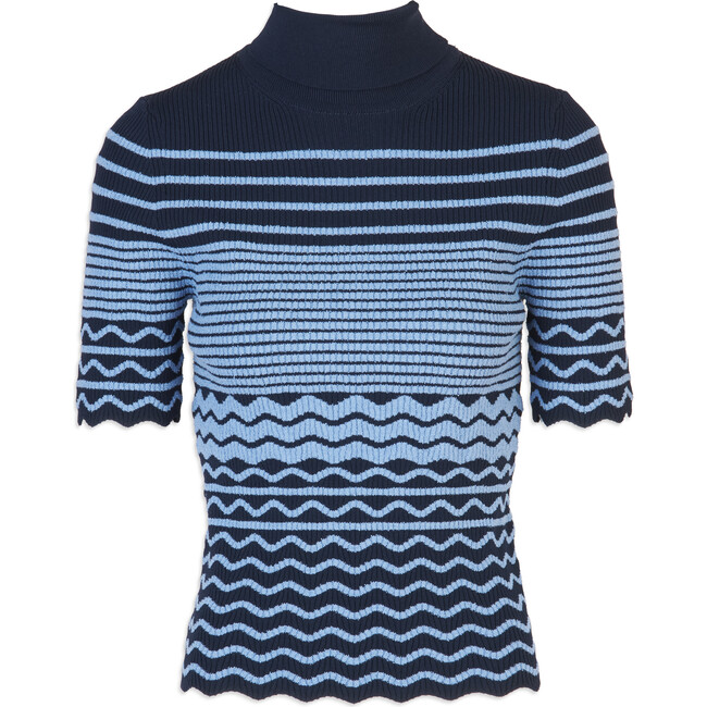 Women's Cara Knit Top, Maritime Blue/Azure