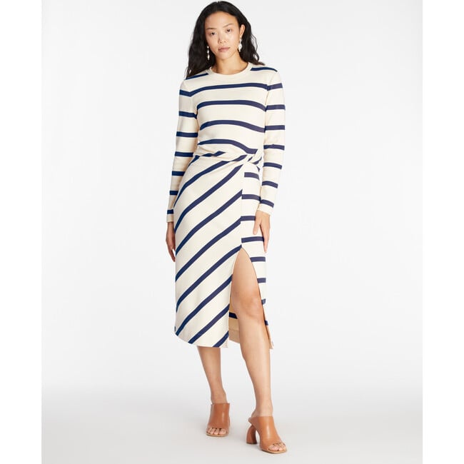 Women's Cody Dress, Cream/Maritime Blue - Dresses - 2