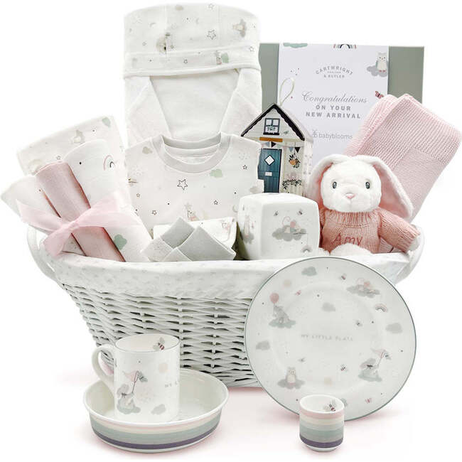 Personalized Little Love Luxury Baby Girl Hamper With Family Treats Box