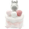 Zachary Zebra Diaper Cake, Pink - Mixed Gift Sets - 1 - thumbnail