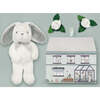 Personalized Bunny and Buds New Baby Gift Set, Grey - Mixed Gift Sets - 2