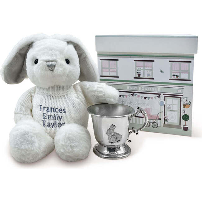 Little Grey Bunny's Traditional Pewter Christening Cup