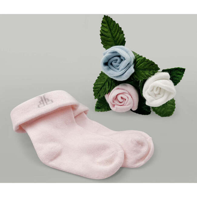 Personalized Bunny and Buds New Baby Gift Set, Pink - Mixed Gift Sets - 5