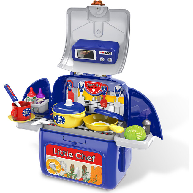 On the Go Backpack Pretend Play Cooking Set w/ Accessories