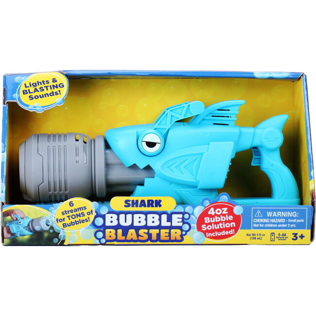 Motorized Shark Bubble Blaster w/ Premium 4 Ounce Bubble Solution - Arts & Crafts - 2