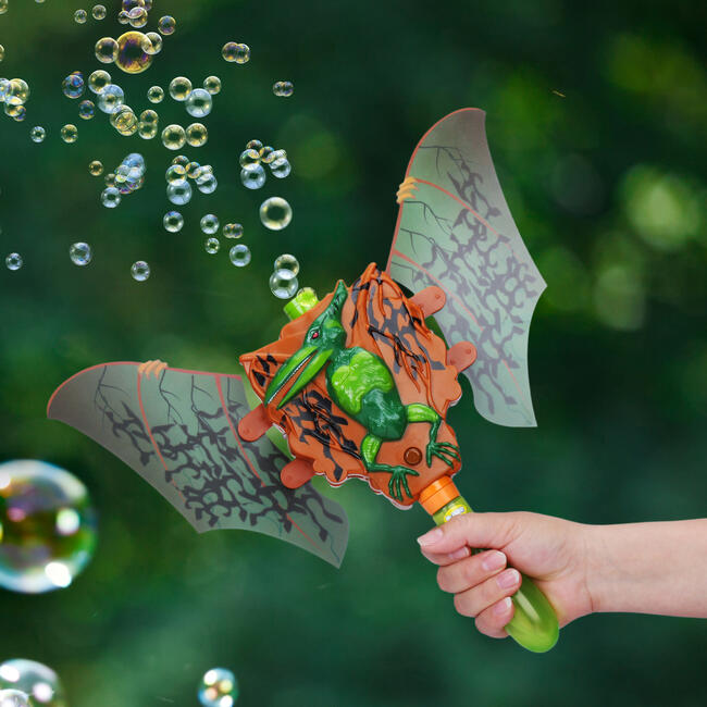 Motorized Musical Dinosaur Bubble Blower -w/ 4 Ounce Premium Bubble Solution - Arts & Crafts - 4