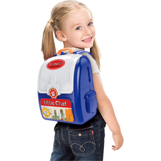 On the Go Backpack Pretend Play Cooking Set w/ Accessories - Play Kits - 3