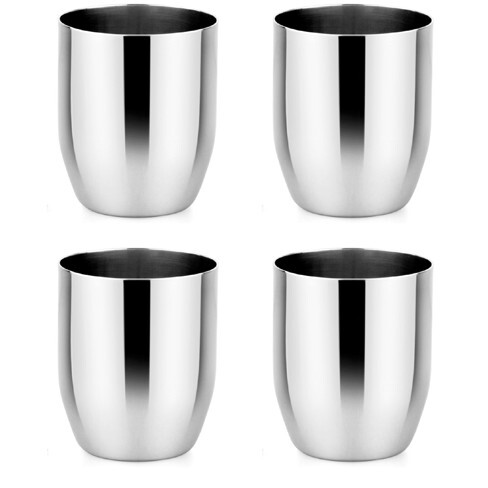 Conscious Cups, Classic Silver (Set of 4)