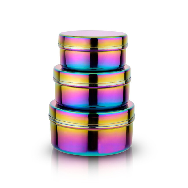Circle Trio Storage Containers, Rainbow (Set of 3)