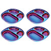 Balanced Bites Plates, Iridescent Blue (Set of 4) - Food Storage - 1 - thumbnail