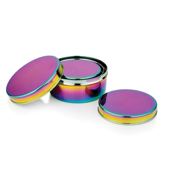 Circle Trio Storage Containers, Rainbow (Set of 3) - Food Storage - 3