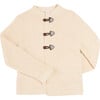 Toggle Fastening Cardigan, Beige - Coats - 1 - thumbnail