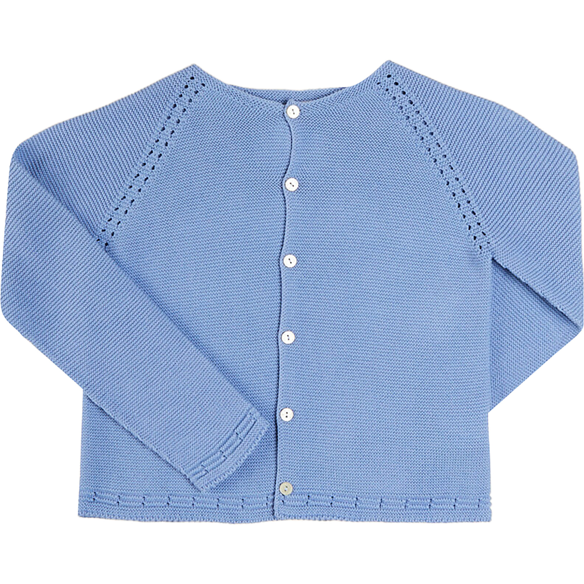 Plain Cardigan, Blue - Cardigans - 1