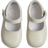 Mary Jane Leather Baby Shoes, Ivory - Mary Janes - 1 - thumbnail