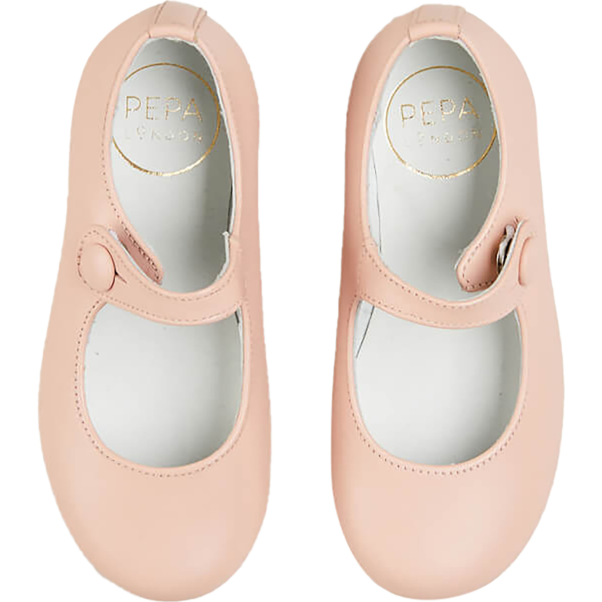 Leather Mary Jane Shoes, Pink - Mary Janes - 1