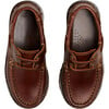 Leather Boat Shoes, Tan - Loafers - 1 - thumbnail