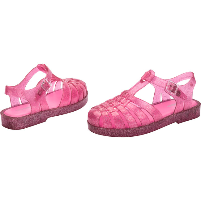 Kids Possession Jelly Sandals, Glitter Pink - Sandals - 4