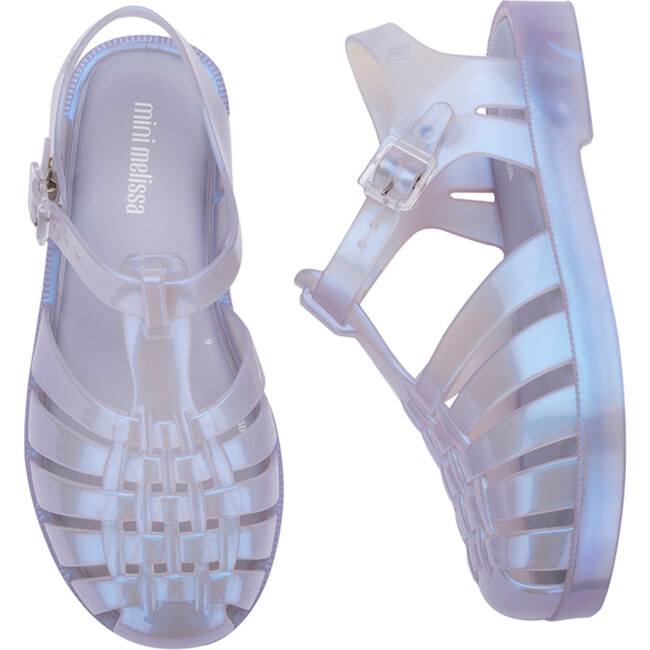 Kids Possesion Jelly Sandals, Pearly Blue - Sandals - 5