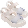 Kids Kick-Off Wide Strap Platform Sandals, White - Sandals - 1 - thumbnail