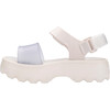 Kids Kick-Off Wide Strap Platform Sandals, White - Sandals - 3