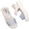 Kids Kick-Off Wide Strap Platform Sandals, White - Sandals - 5