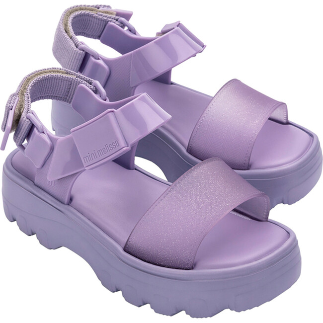 Kids Kick-Off Wide Strap Platform Sandals, Lilac