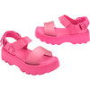Kids Kick-Off Wide Strap Platform Sandals, Pink - Sandals - 4