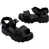 Kids Kick-Off Wide Strap Platform Sandals, Black - Sandals - 4