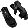 Kids Kick-Off Wide Strap Platform Sandals, Black - Sandals - 5