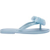 Kids Bow Flip Flop, Blue - Sandals - 2