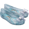 Girls Sweet Love Disney Princess Flat, Glitter Clear Blue - Flats - 1 - thumbnail