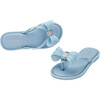 Kids Bow Flip Flop, Blue - Sandals - 4