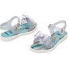 Disney Princess Kids Mar Bow Applique Sandals, Glitter Clear - Sandals - 4