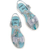 Disney Princess Kids Mar Bow Applique Sandals, Glitter Clear - Sandals - 5