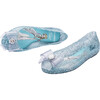 Girls Sweet Love Disney Princess Flat, Glitter Clear Blue - Flats - 4
