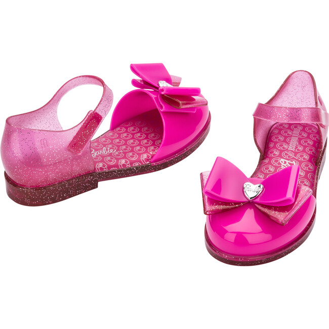 Barbie Kids Amy Bow Applique Velcro Strap Sandals, Pink - Sandals - 4