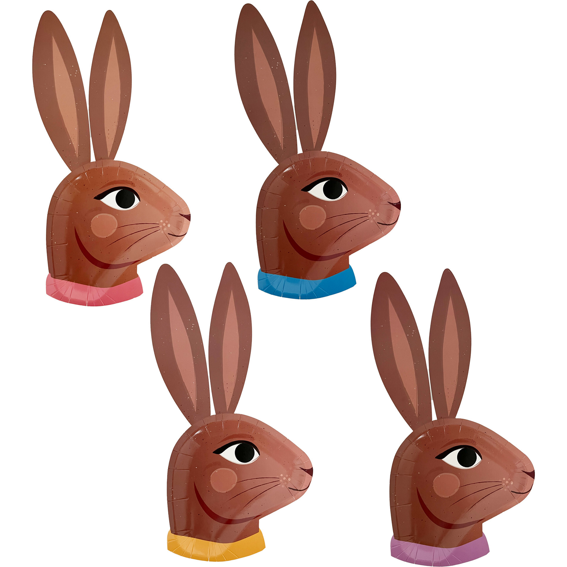 Chocolate Bunny Dinner Plate - Party - 1