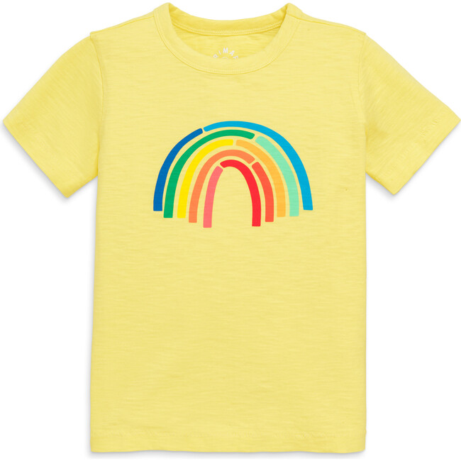 Sunrise Rainbow Tee, Buttercup Graphic - T-Shirts - 1