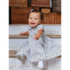 Little Catherine Rose Smocked Dress, Blue Rose - Dresses - 2