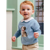 Little Puppy Sweater, Blue Marl - Sweaters - 2
