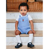 Little Atticus Guardsman Bib Short, French Blue - Rompers - 2