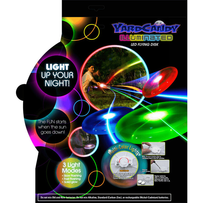 YardCandy Illuminated LED Flying Disk